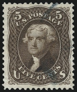 Sale 961, Lot 64, 1875 Re-Issue of 1861-66 Issue