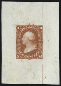 Sale 962, Lot 2002, Essays, Proofs and Specimens (1847 Issue thru 1861 Issue)