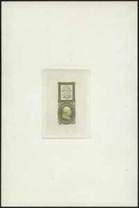 Sale 962, Lot 2028, Essays, Proofs and Specimens (Bowlsby Patent Coupon Essays)