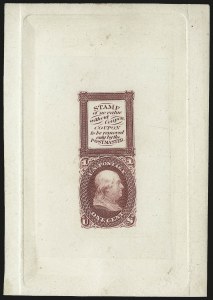 Sale 962, Lot 2031, Essays, Proofs and Specimens (Bowlsby Patent Coupon Essays)