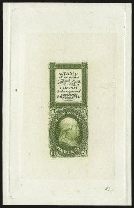 Sale 962, Lot 2032, Essays, Proofs and Specimens (Bowlsby Patent Coupon Essays)