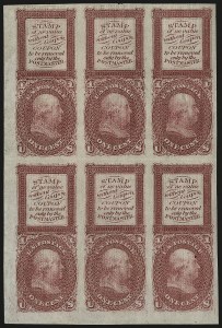 Sale 962, Lot 2039, Essays, Proofs and Specimens (Bowlsby Patent Coupon Essays)