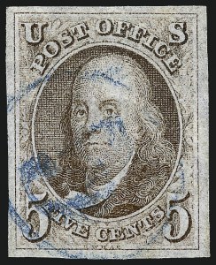 Sale 962, Lot 2184, 1847 Issue (Scott 1-4)