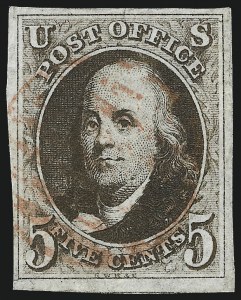 Sale 962, Lot 2192, 1847 Issue (Scott 1-4)