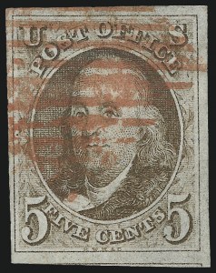 Sale 962, Lot 2203, 1847 Issue (Scott 1-4)