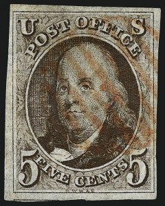 Sale 962, Lot 2207, 1847 Issue (Scott 1-4)
