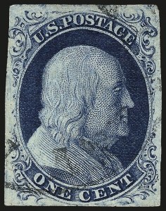 Sale 962, Lot 2229, 1851-56 Issue (Scott 5-17)