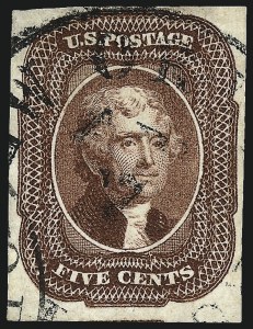 Sale 962, Lot 2239, 1851-56 Issue (Scott 5-17)