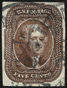 Sale 962, Lot 2240, 1851-56 Issue (Scott 5-17)
