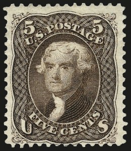 Sale 962, Lot 2368, 1875 Re-Issue of 1861-66 Issue (Scott 102-111)