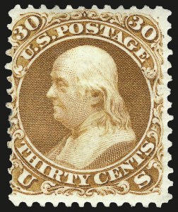 Sale 962, Lot 2375, 1875 Re-Issue of 1861-66 Issue (Scott 102-111)
