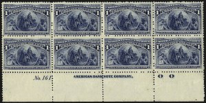 Sale 962, Lot 2485, Columbian Issue (Scott 230-245)