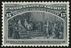 Sale 962, Lot 2501, Columbian Issue (Scott 230-245)