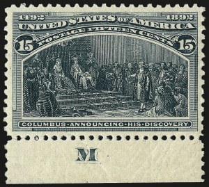 Sale 962, Lot 2502, Columbian Issue (Scott 230-245)