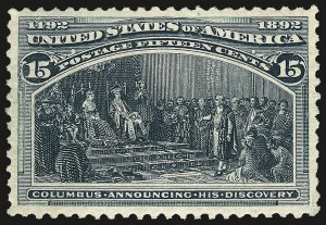 Sale 962, Lot 2504, Columbian Issue (Scott 230-245)