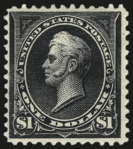 Sale 962, Lot 2556, 1894-98 Bureau Issues (Scott 246-284), $1.00 Black, Ty. I (276) Sale 962, Lot 2556, 1894-98 Bureau Issues (Scott 246-284)