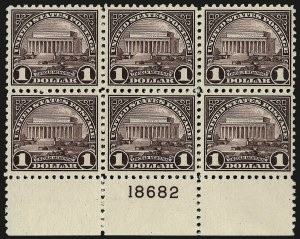 Sale 962, Lot 2859, 1922-26 and Later Issues (Scott 551-599A)