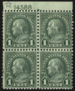 Sale 962, Lot 2868, 1922-26 and Later Issues (Scott 551-599A)
