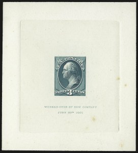 Sale 967, Lot 4031, Essays, Proofs and Specimens