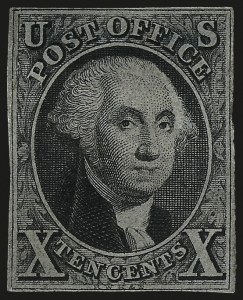 Sale 967, Lot 4073, 1847 Issue (Scott 1-2)