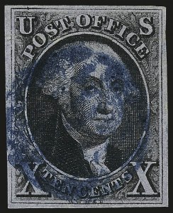 Sale 967, Lot 4075, 1847 Issue (Scott 1-2)
