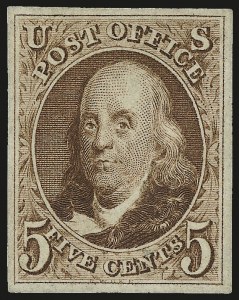 Sale 967, Lot 4078, 1875 Reproduction of 1847 Issue (Scott 3-4)