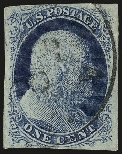 Sale 967, Lot 4091, 1851-56 Issue (Scott 5-17)