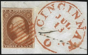 Sale 967, Lot 4098, 1851-56 Issue (Scott 5-17)