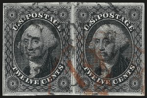 Sale 967, Lot 4110, 1851-56 Issue (Scott 5-17)