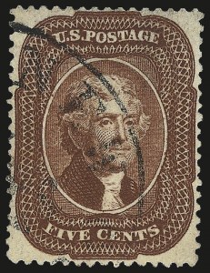 Sale 967, Lot 4128, 1857-60 Issue (Scott 18-39)