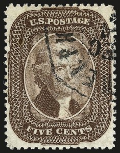 Sale 967, Lot 4130, 1857-60 Issue (Scott 18-39)