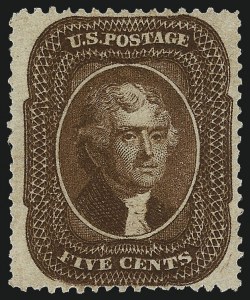 Sale 967, Lot 4132, 1857-60 Issue (Scott 18-39)