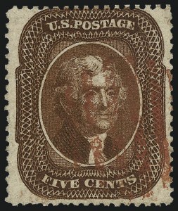 Sale 967, Lot 4135, 1857-60 Issue (Scott 18-39)