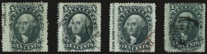 Sale 967, Lot 4142, 1857-60 Issue (Scott 18-39)
