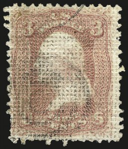 Sale 967, Lot 4184, 1867-68 Grilled Issue (Scott 79-101), including the 10c Z Grill