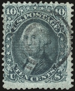 Sale 967, Lot 4190, 1867-68 Grilled Issue (Scott 79-101), including the 10c Z Grill, 10c Green, Z. Grill (85D) Sale 967, Lot 4190, 1867-68 Grilled Issue (Scott 79-101), including the 10c Z Grill