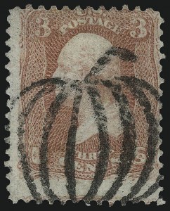Sale 967, Lot 4203, 1867-68 Grilled Issue (Scott 79-101), including the 10c Z Grill