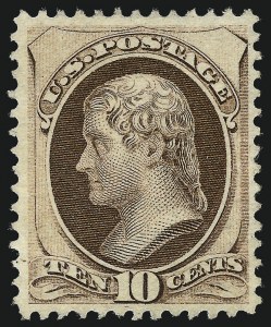Sale 967, Lot 4271, 1870-71 National Bank Note Co. Grilled Issue (Scott 134-144)
