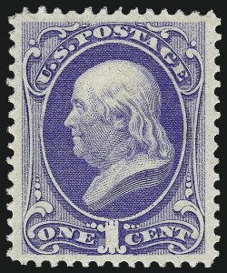 Sale 967, Lot 4272, 1870-71 National Bank Note Co. Ungrilled Issue (Scott 145-155)
