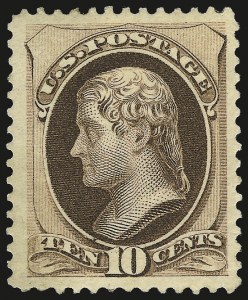 Sale 967, Lot 4301, 1879 American Bank Note Co. Issue (Scott 182-191)