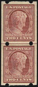 Sale 967, Lot 4546, Private Vending & Affixing Machine Perforations (Brinkerhoff Co.)