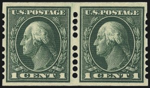 Sale 967, Lot 4557, Private Vending & Affixing Machine Perforations (Farwell Co.)