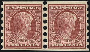 Sale 967, Lot 4567, Private Vending & Affixing Machine Perforations (Mailometer Co.)