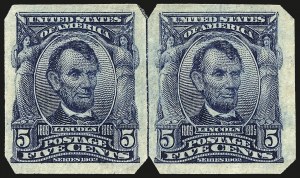 Sale 967, Lot 4614, Private Vending & Affixing Machine Perforations (U.S.A.V.M. Co.)