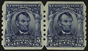 Sale 967, Lot 4617, Private Vending & Affixing Machine Perforations (U.S.A.V.M. Co.)