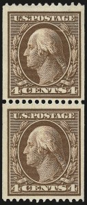 Sale 967, Lot 4676, 1908-10 Washington-Franklin Issues (Scott 331-356)