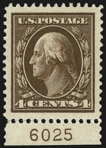 Sale 967, Lot 4711, 1910-13 Washington-Franklin Issue (Scott 374-396)