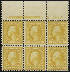 Sale 967, Lot 4717, 1910-13 Washington-Franklin Issue (Scott 374-396)