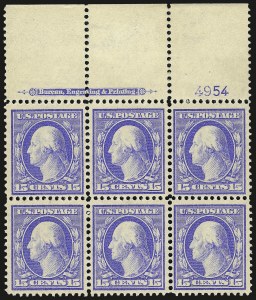 Sale 967, Lot 4719, 1910-13 Washington-Franklin Issue (Scott 374-396)