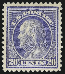 Sale 967, Lot 4742, 1912-14 Washington-Franklin Issue (Scott 405-423)